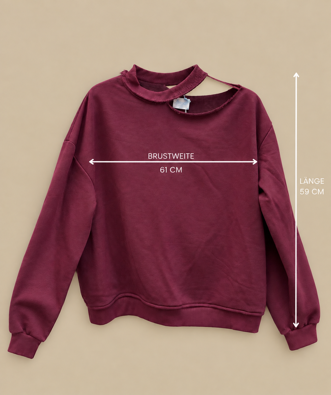 SWEATSHIRT mit Cut out - versch. Farben