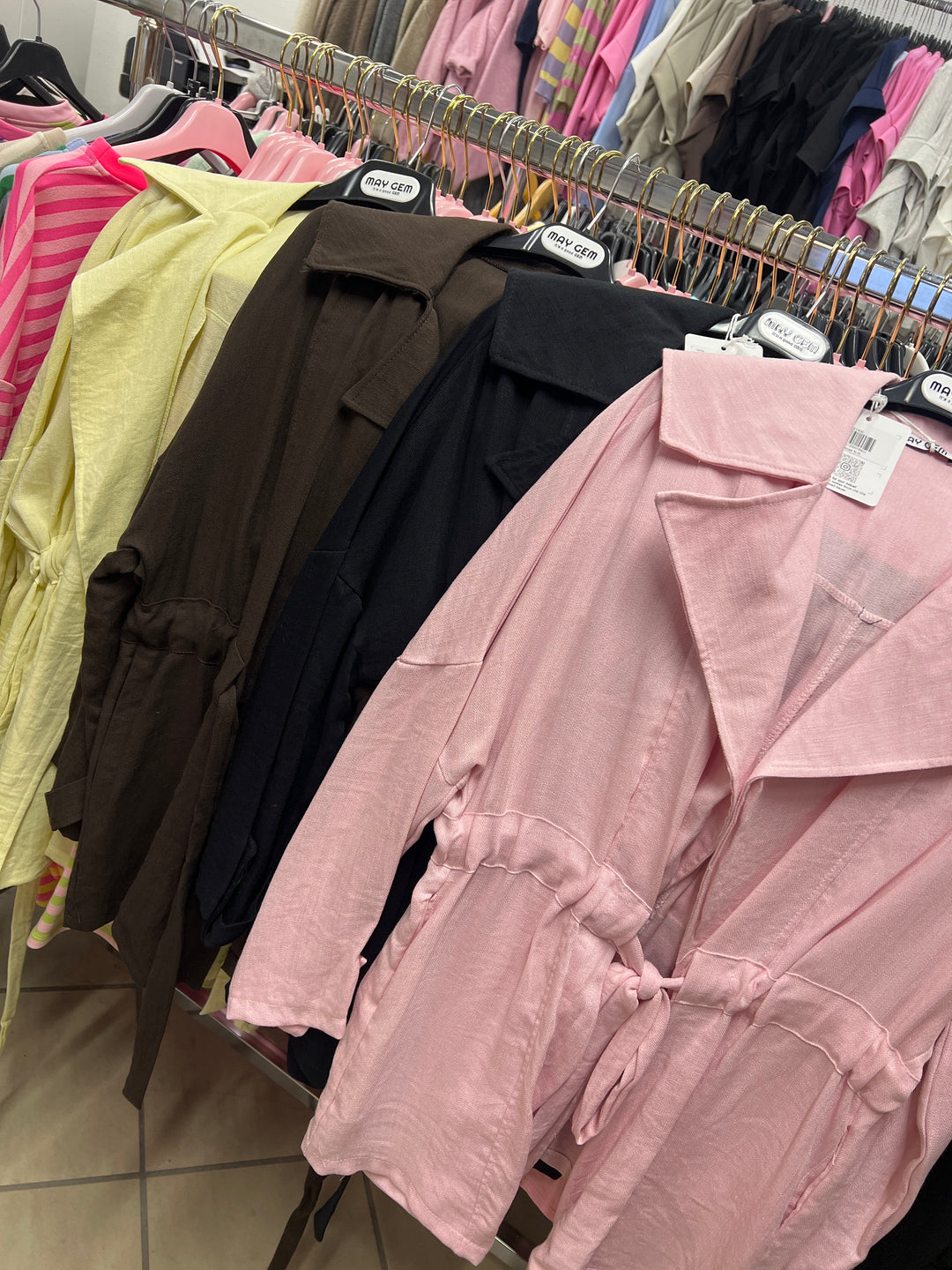 LOCKERE VISKOSE JACKE - versch. Farben