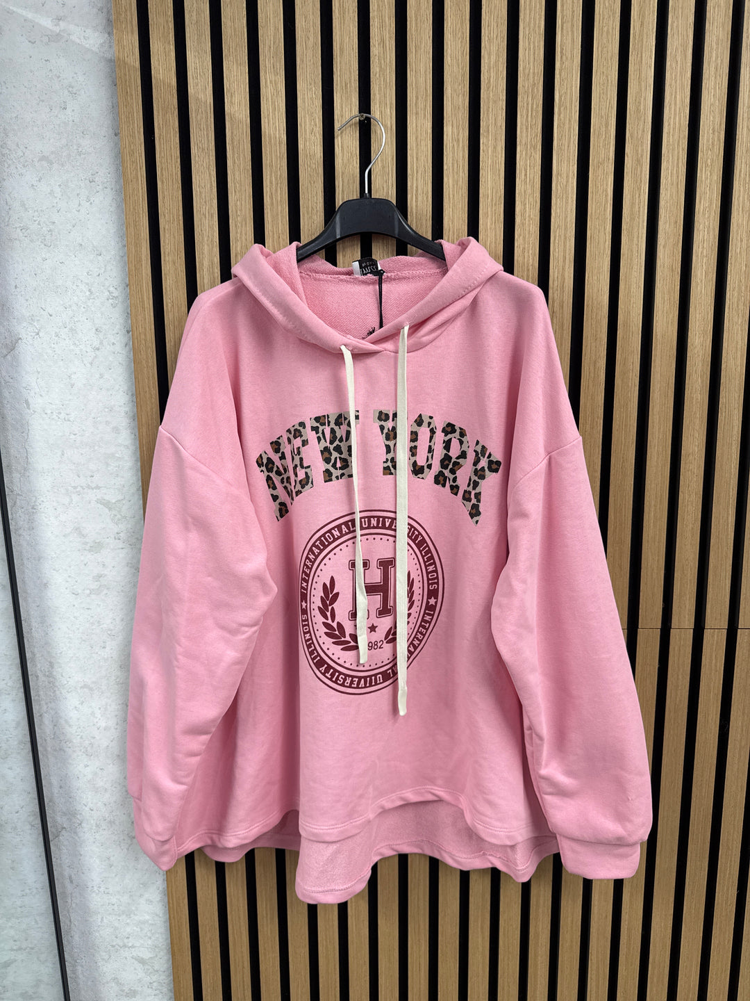 NEW YORK LEO HOODIE - rosa