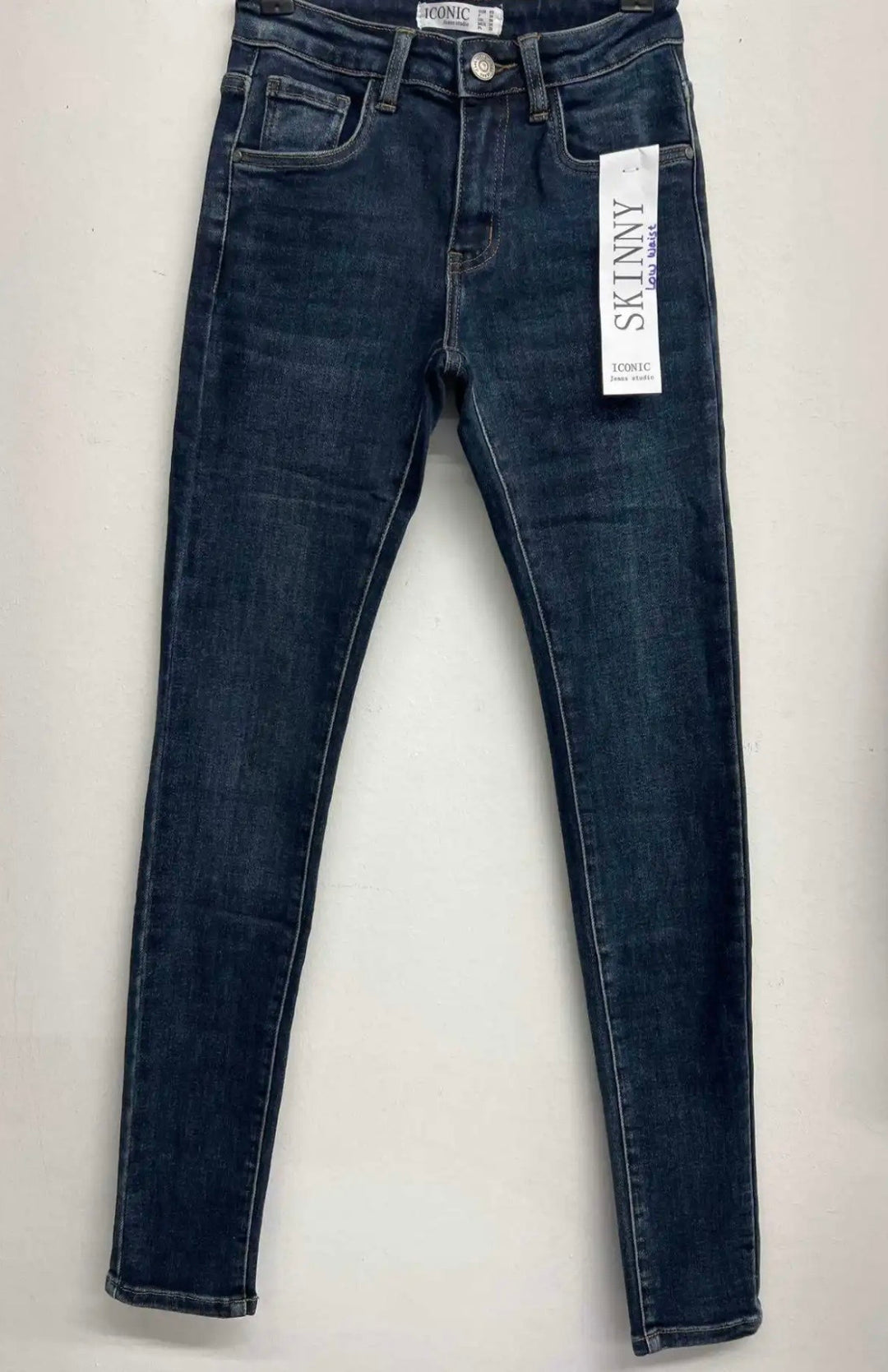 DARK BLUE SKINNY JEANS BELL