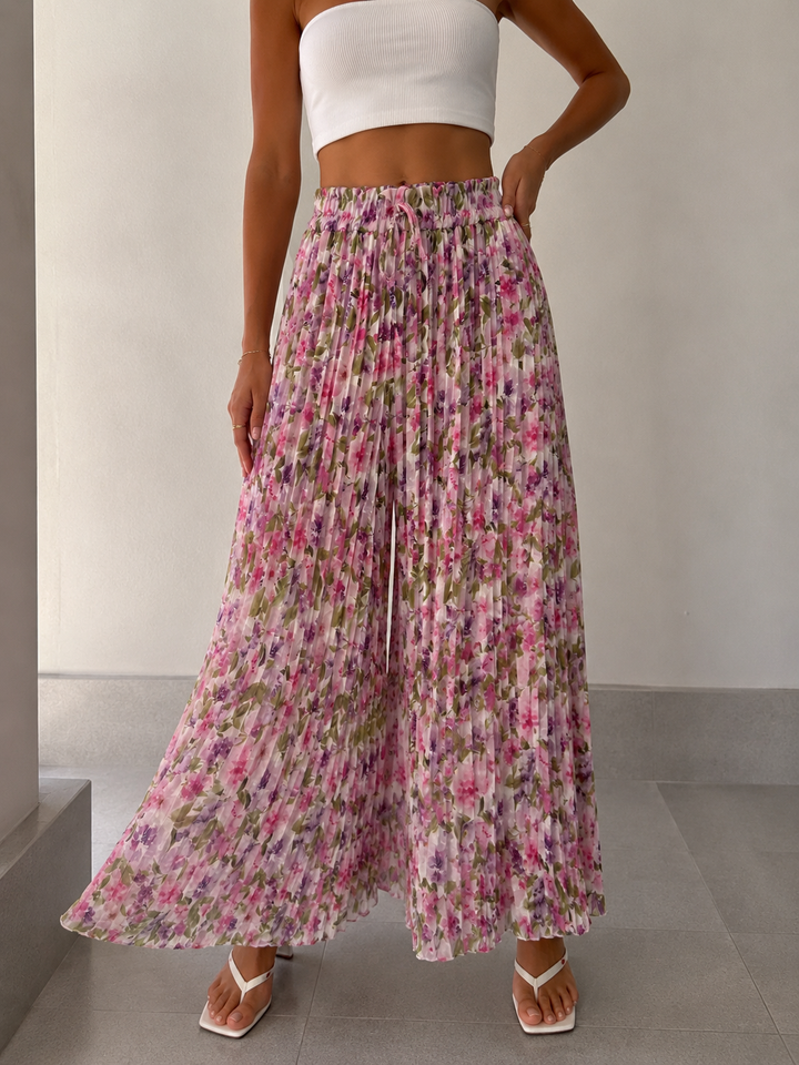 FLOWER PLISSEE CULOTTE  - versch. Farben
