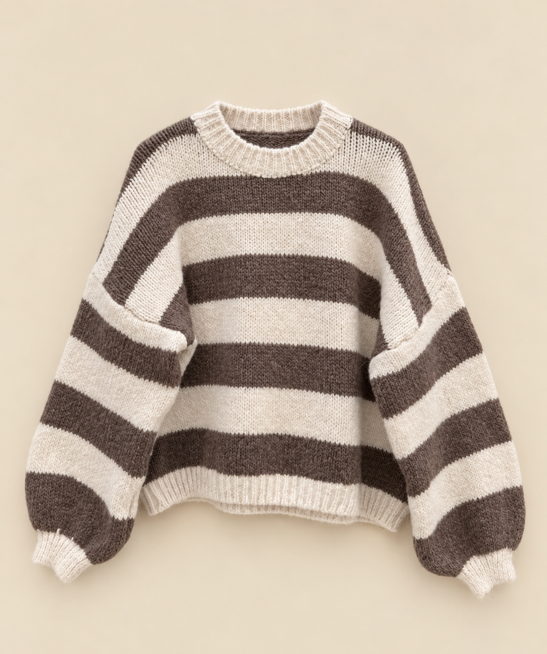 STREIFEN STRICKPULLOVER NAMASTE - versch. Farben