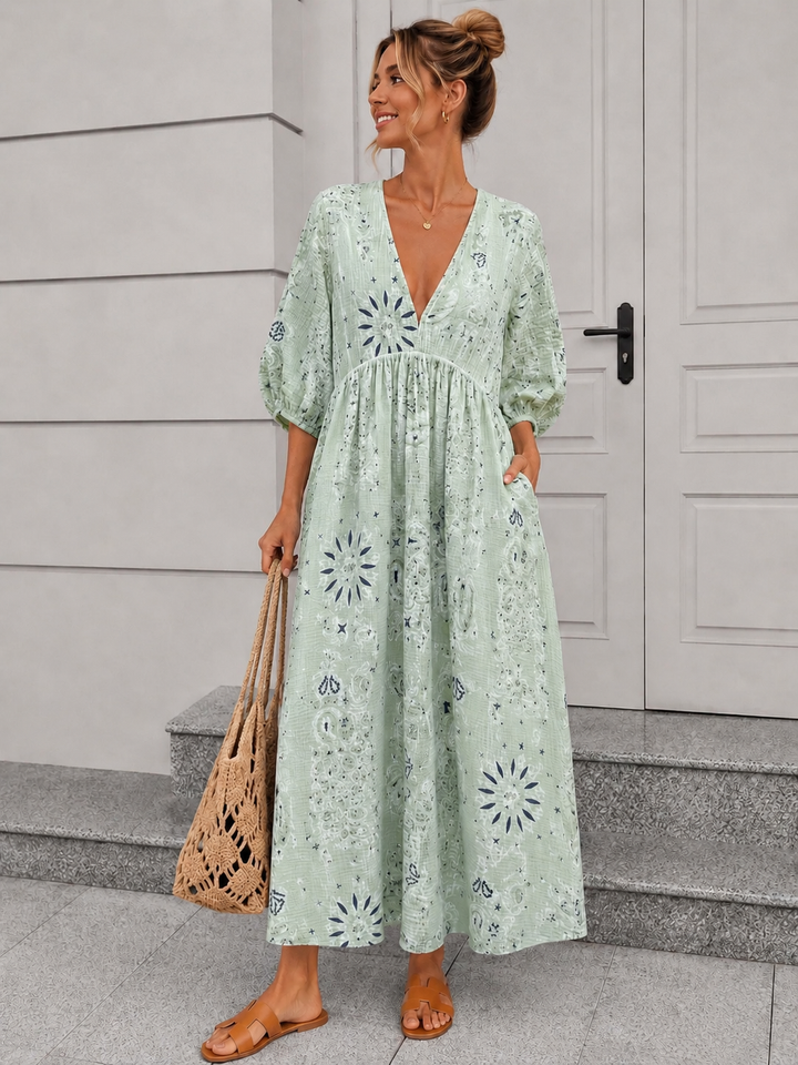 PAISLEY MUSSELIN SOMMERKLEID - Versch. Farben