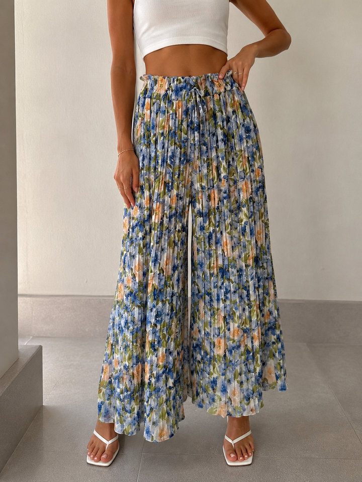 FLOWER PLISSEE CULOTTE  - versch. Farben