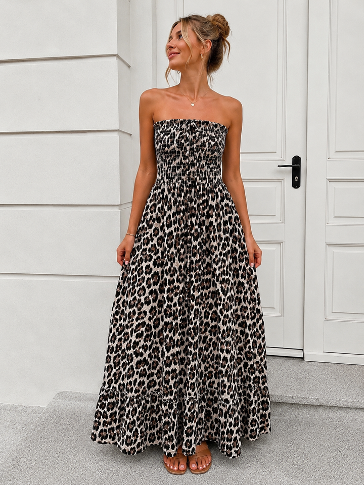 LEO OFF SHOULDER MAXIKLEID