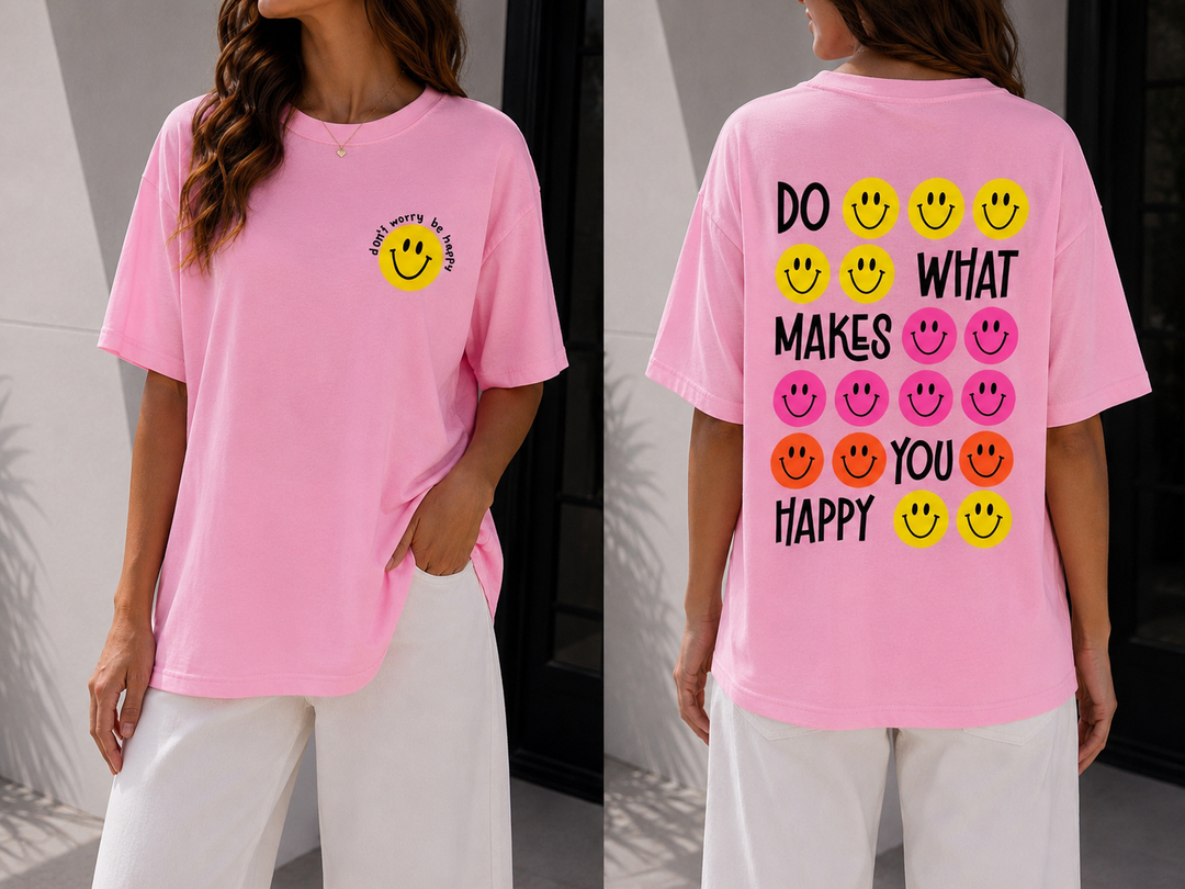 HAPPY T-SHIRT - versch. Farben