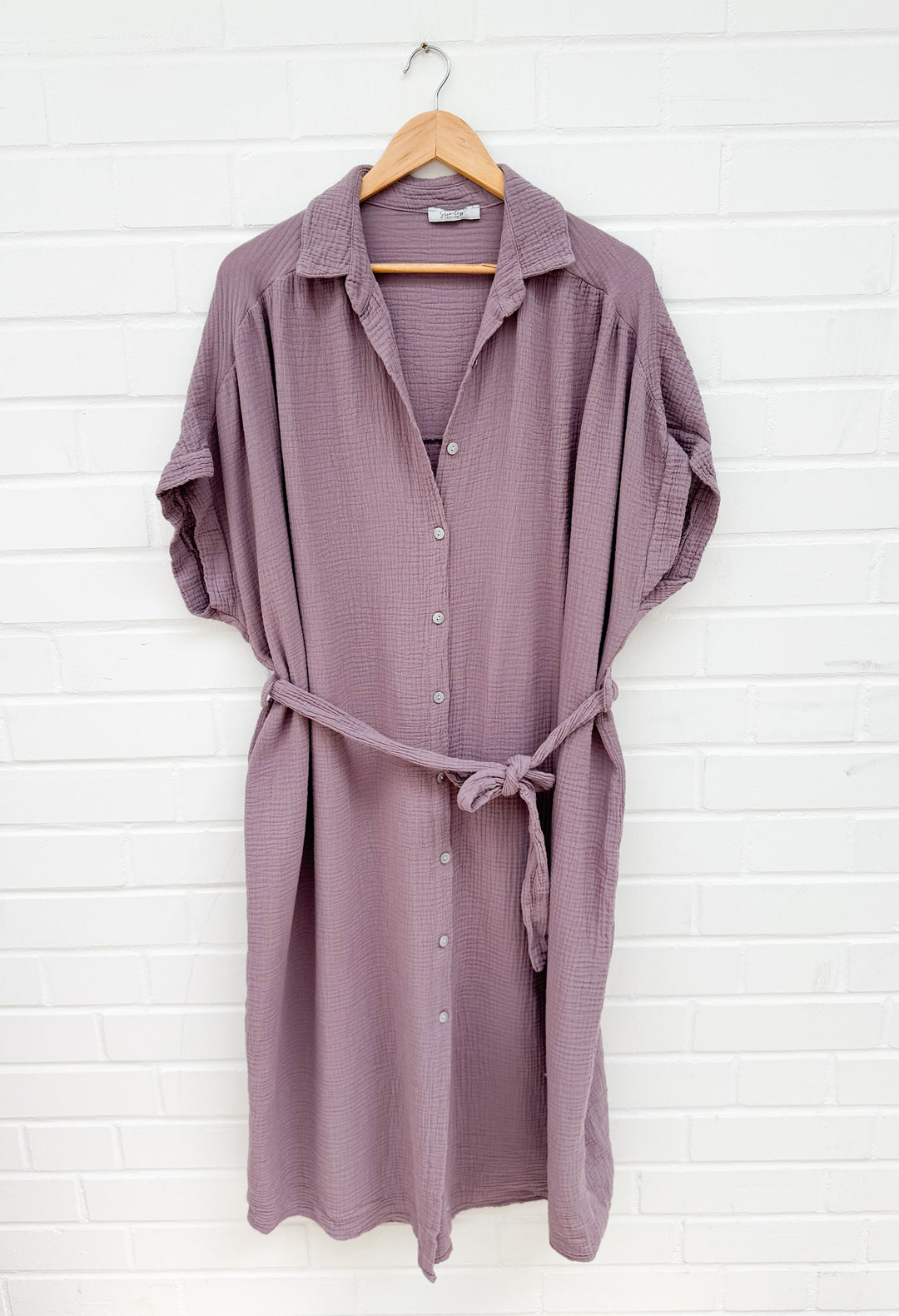 LANGES MUSSELIN BLUSENKLEID CORINNA - versch. Farben