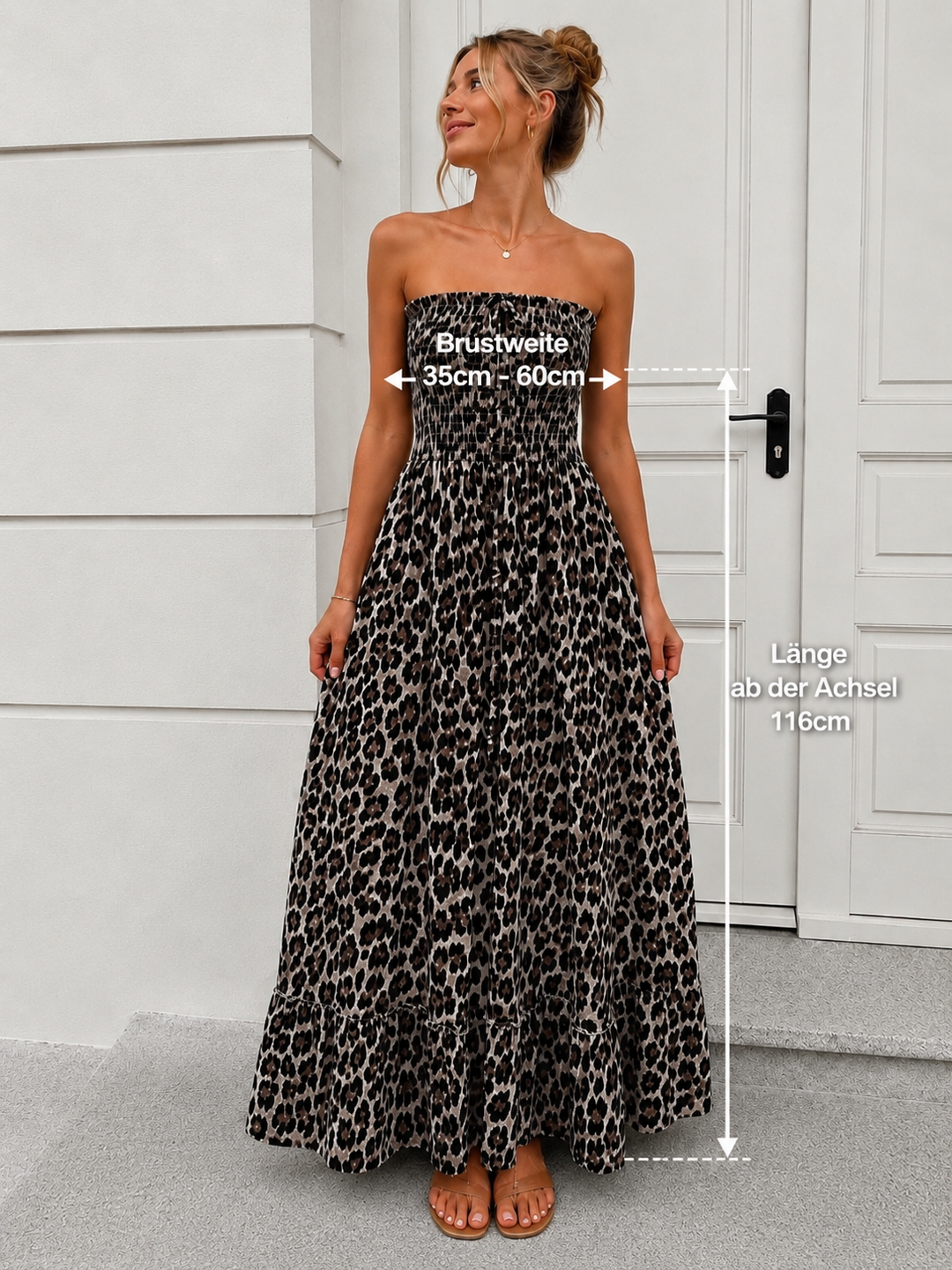 LEO OFF SHOULDER MAXIKLEID