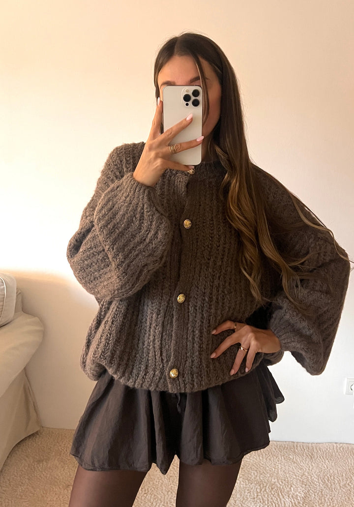 OVERSIZE STRICKJACKE ELISA - versch. Farben