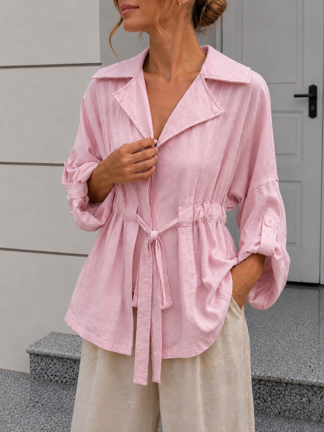 LOCKERE VISKOSE JACKE - versch. Farben