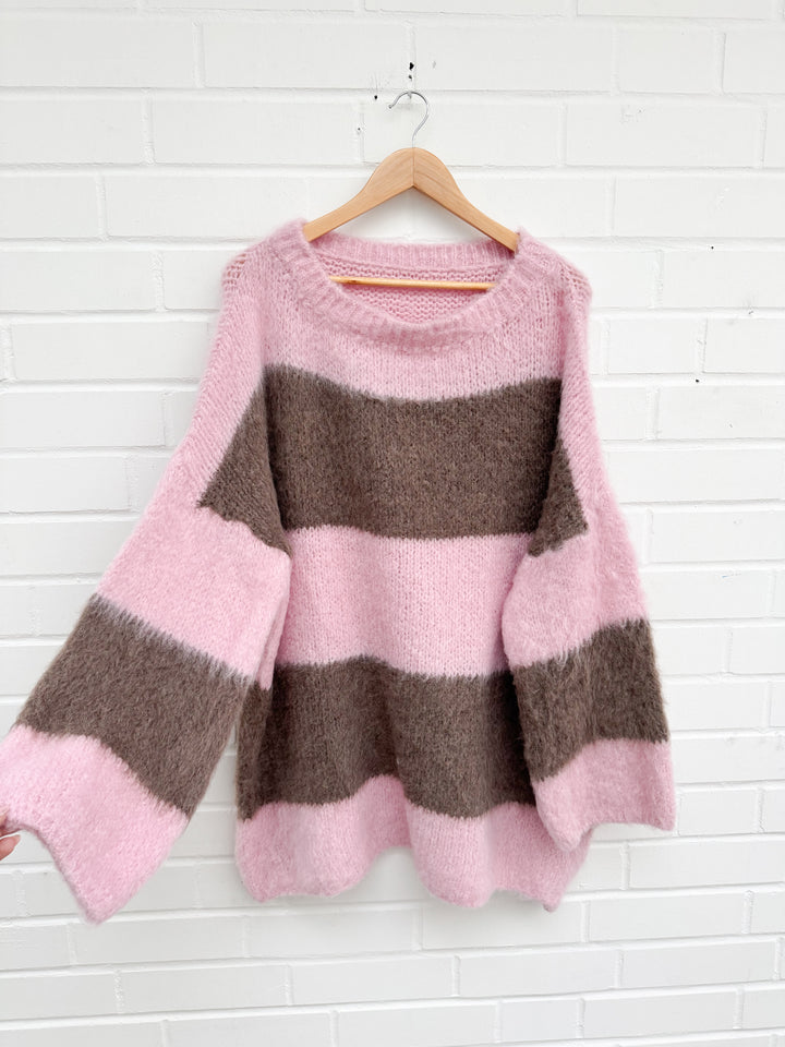 COZY STRIPE LONGPULLOVER - versch. Farben