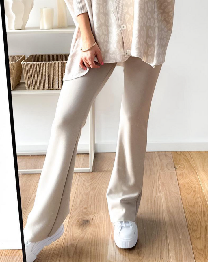 HIGH WAIST HOSE BELL - beige