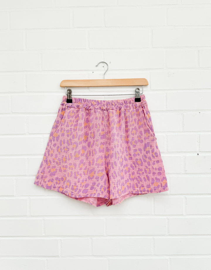 LEO MUSSELIN SHORTS - flieder