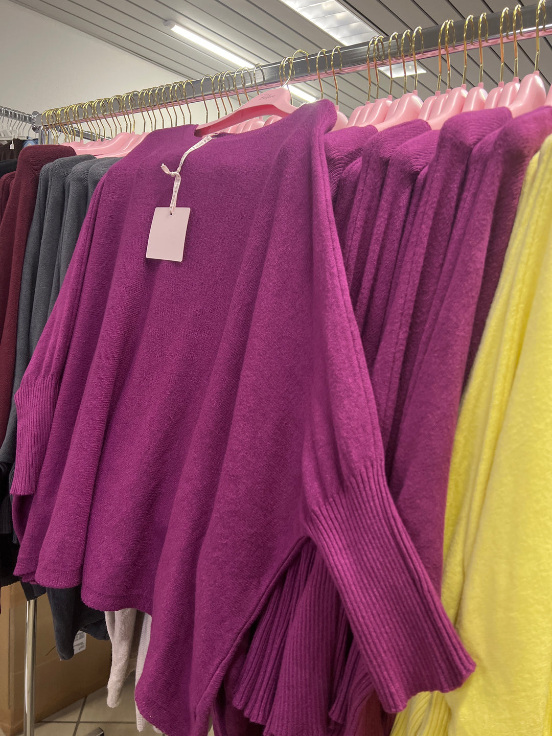 OVERSIZE BASIC STRICKPULLOVER - versch. Farben