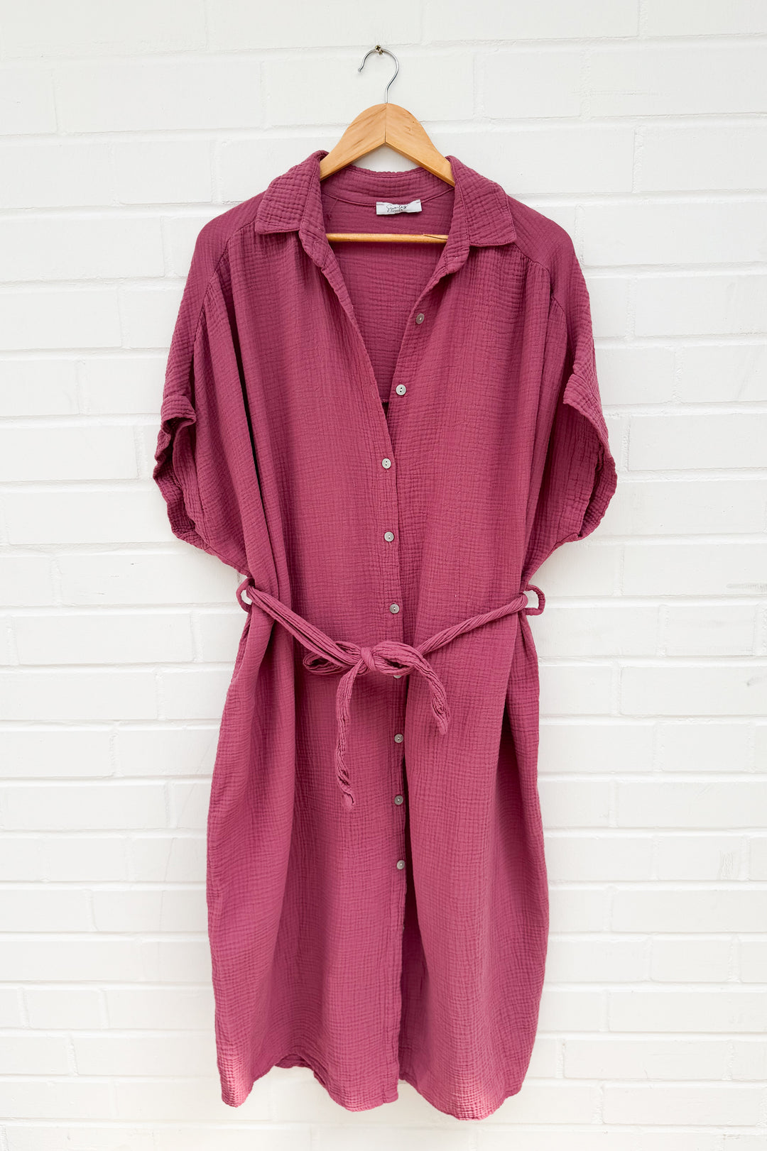 LANGES MUSSELIN BLUSENKLEID CORINNA - versch. Farben