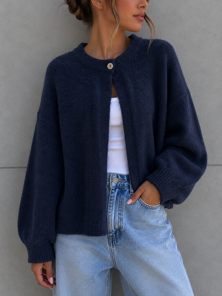 LOCKERE STRICKJACKE SHELLY - versch. Farben