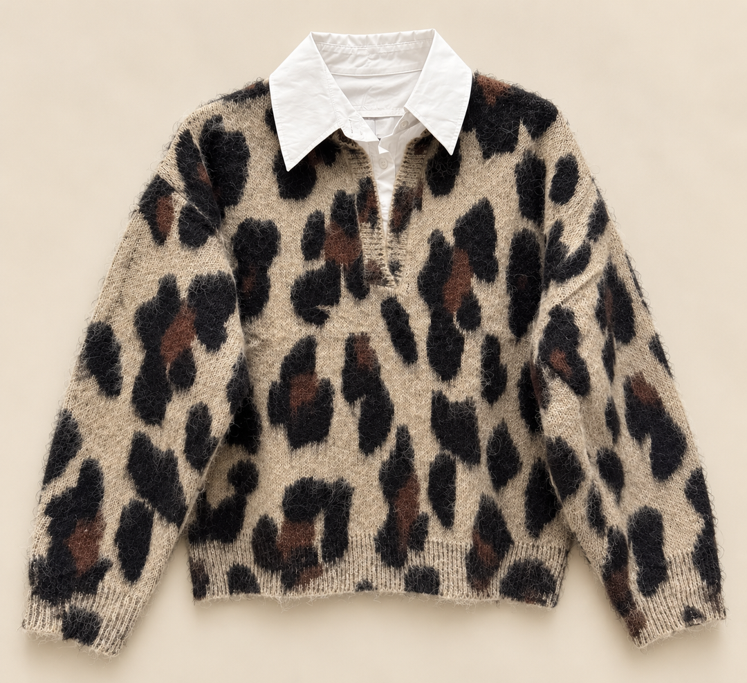 LEO PULLOVER mit Kragen
