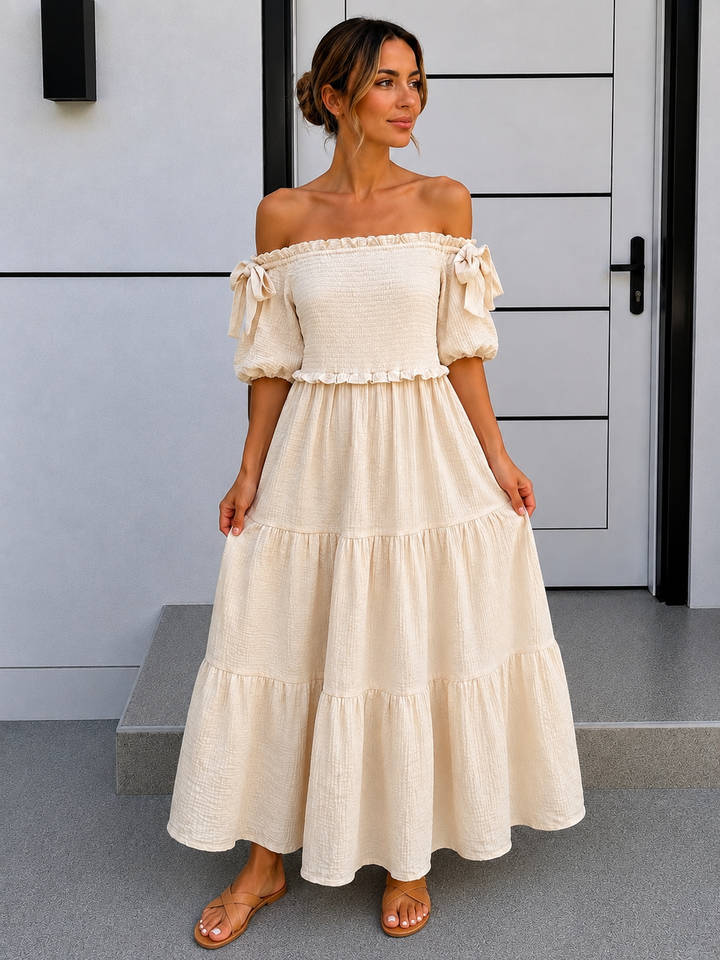 MAXI MUSSELIN SOMMERKLEID SUSI - Versch. Farben
