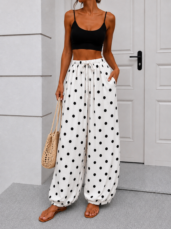 LOCKERE PUNKTE BALLON HOSE - VERSCH. FARBEN