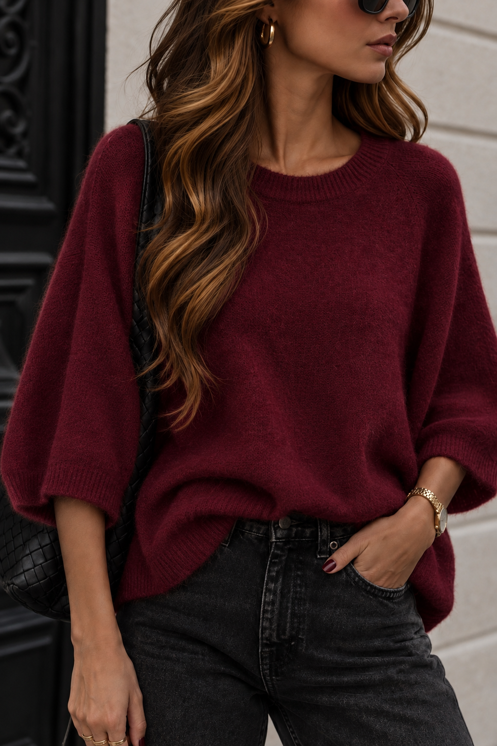 PULLOVER INESSA mit 3/4 Arm - versch. Farben