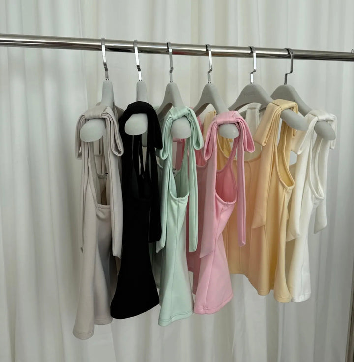 TOP ELVA mit Schleifen - versch. Farben
