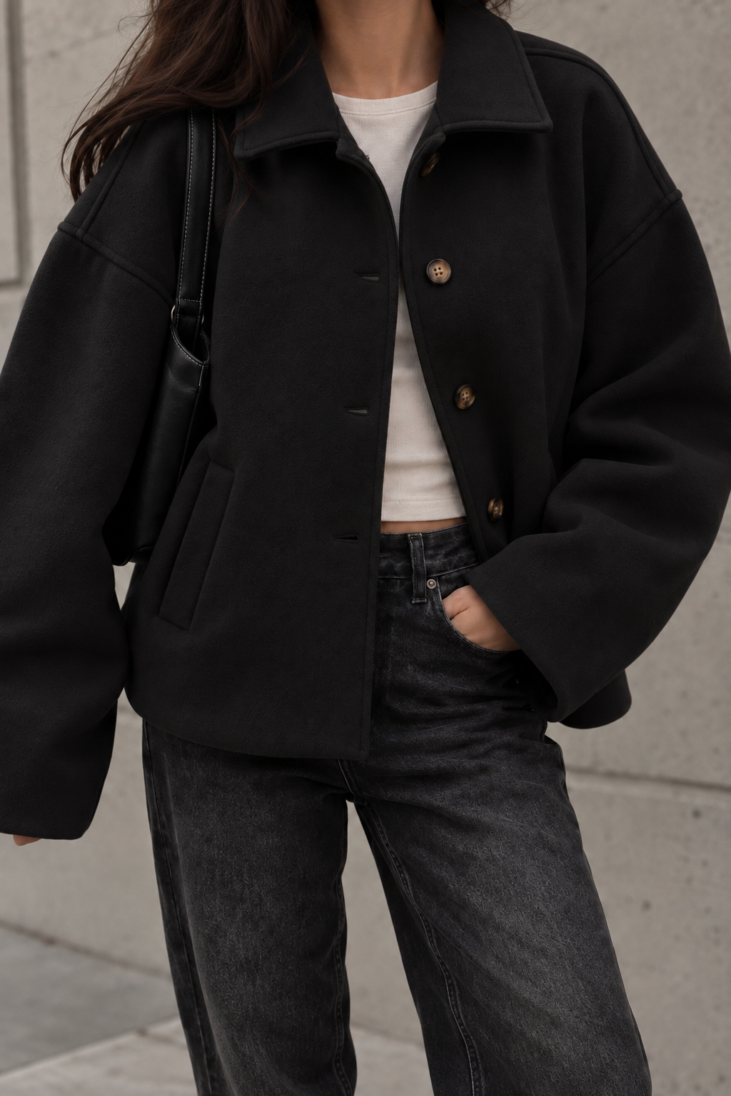 OVERSIZE JACKE SUDET - versch. Farben