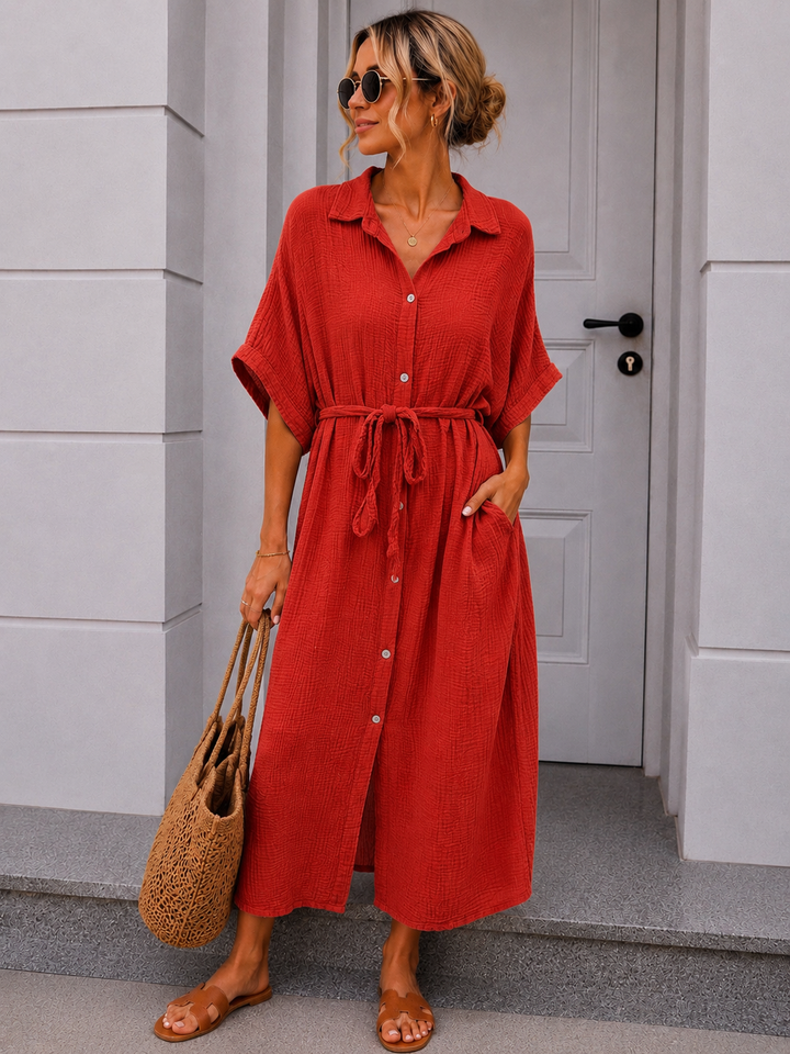 MUSSELIN BLUSENKLEID CORINNA - versch. Farben