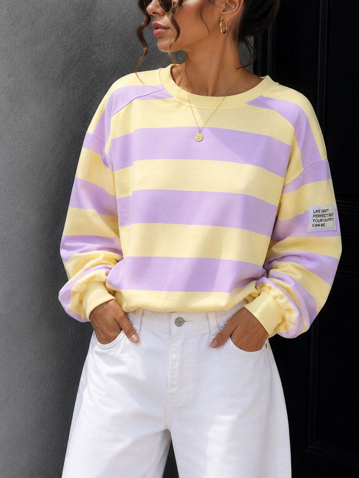 CANDY STREIFEN SWEATSHIRT - versch. Farben