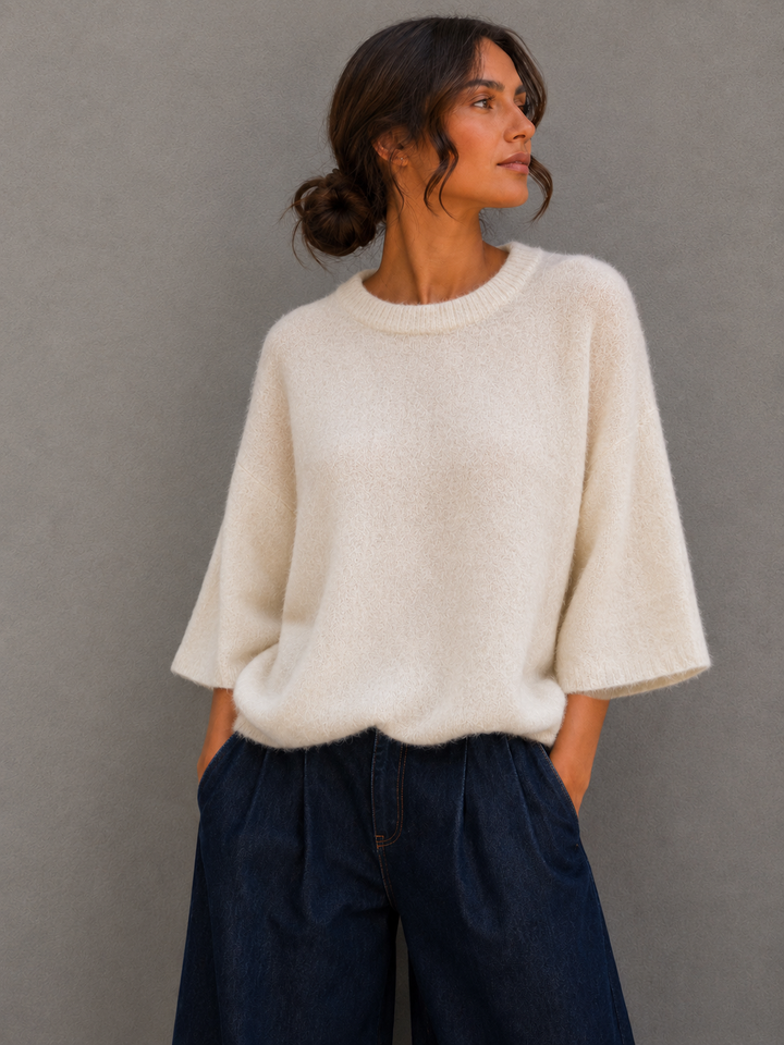 PULLOVER INESSA mit 3/4 Arm - versch. Farben