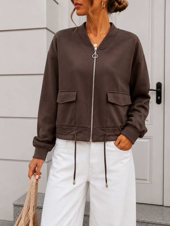 SOFT SWEATJACKE mit Taschen - versch. Farben