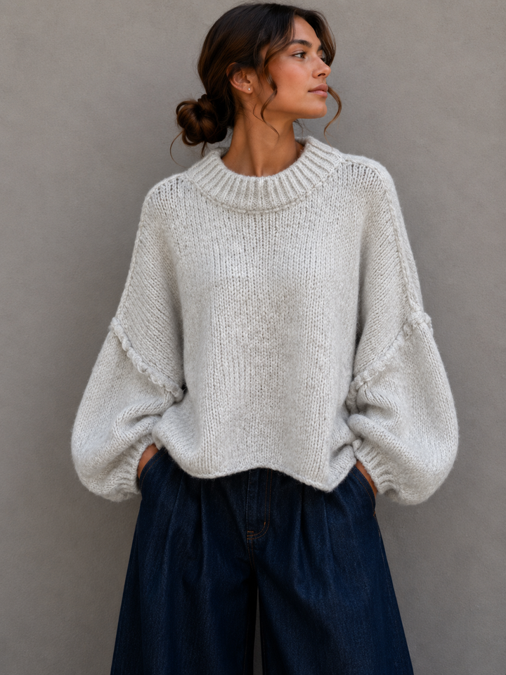 OVERSIZE STRICKPULLOVER MAIRA - versch. Farben