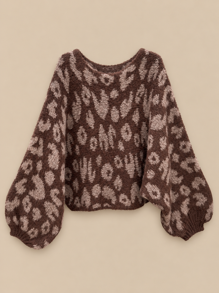 OVERSIZE LEO STRICKPULLOVER - versch. Farben