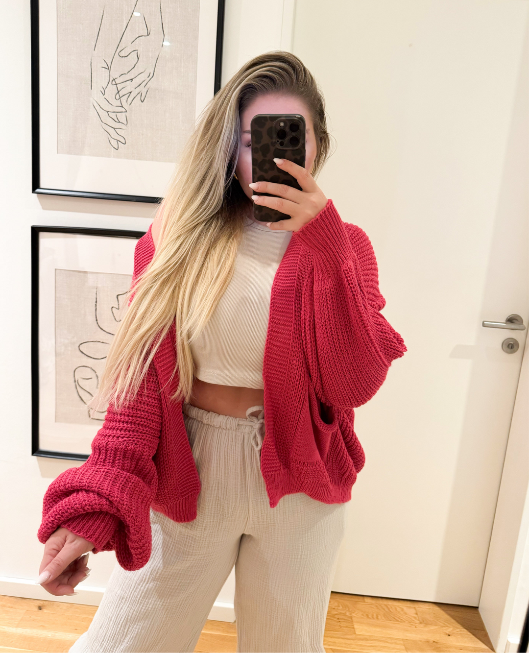 OVERSIZE BASIC CARDIGAN- versch. Farben