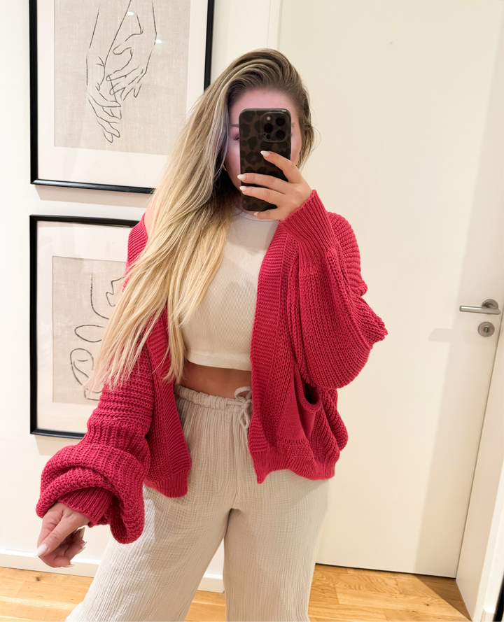 OVERSIZE BASIC CARDIGAN- versch. Farben