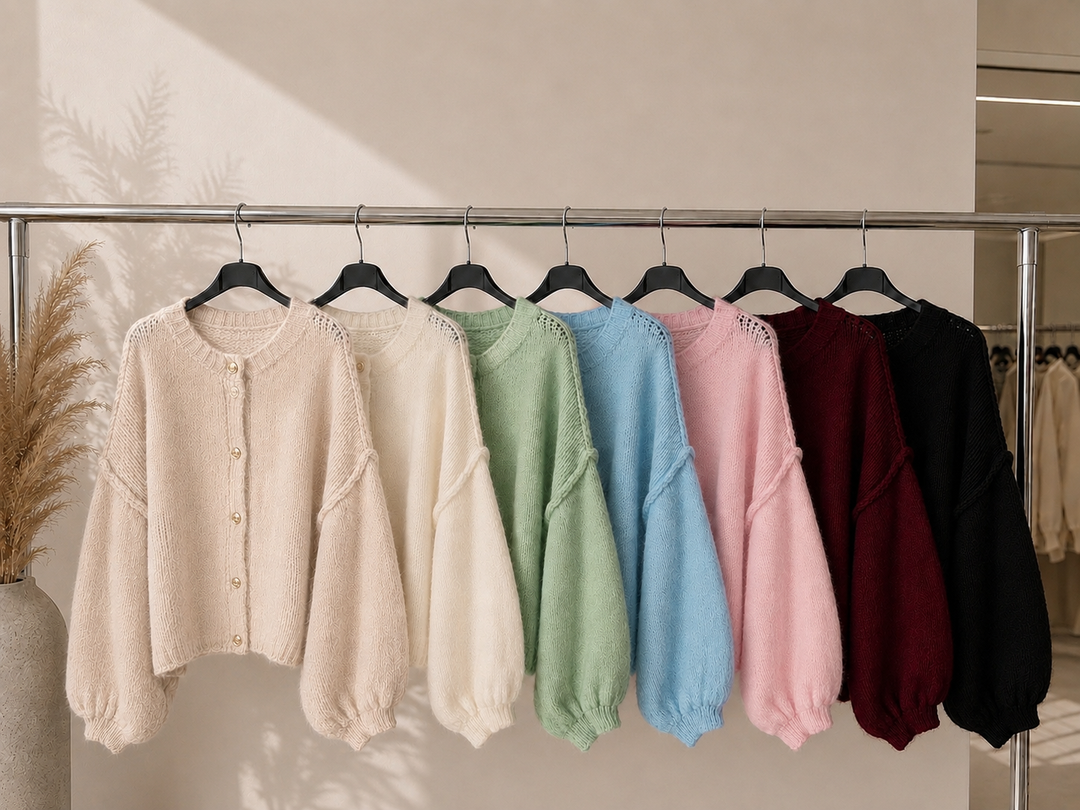 STRICKJACKE MAIRA - versch. Farben