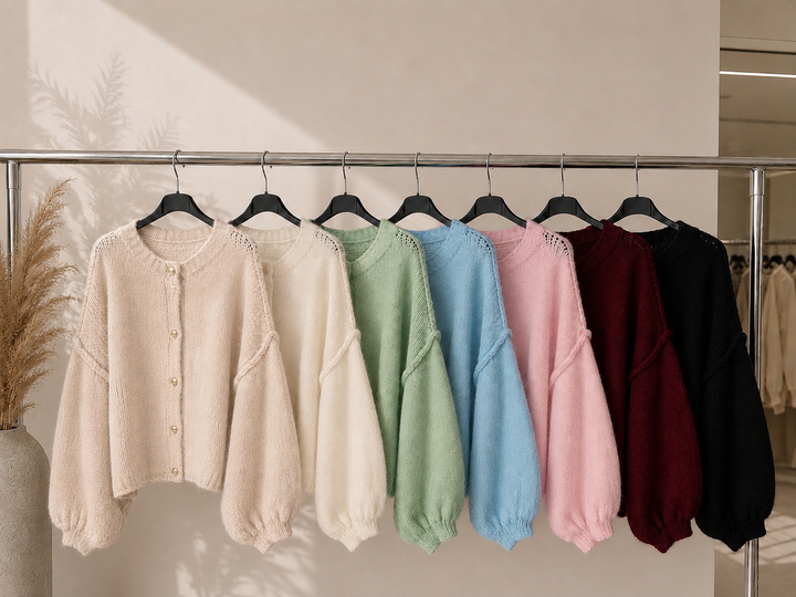 STRICKJACKE MAIRA - versch. Farben