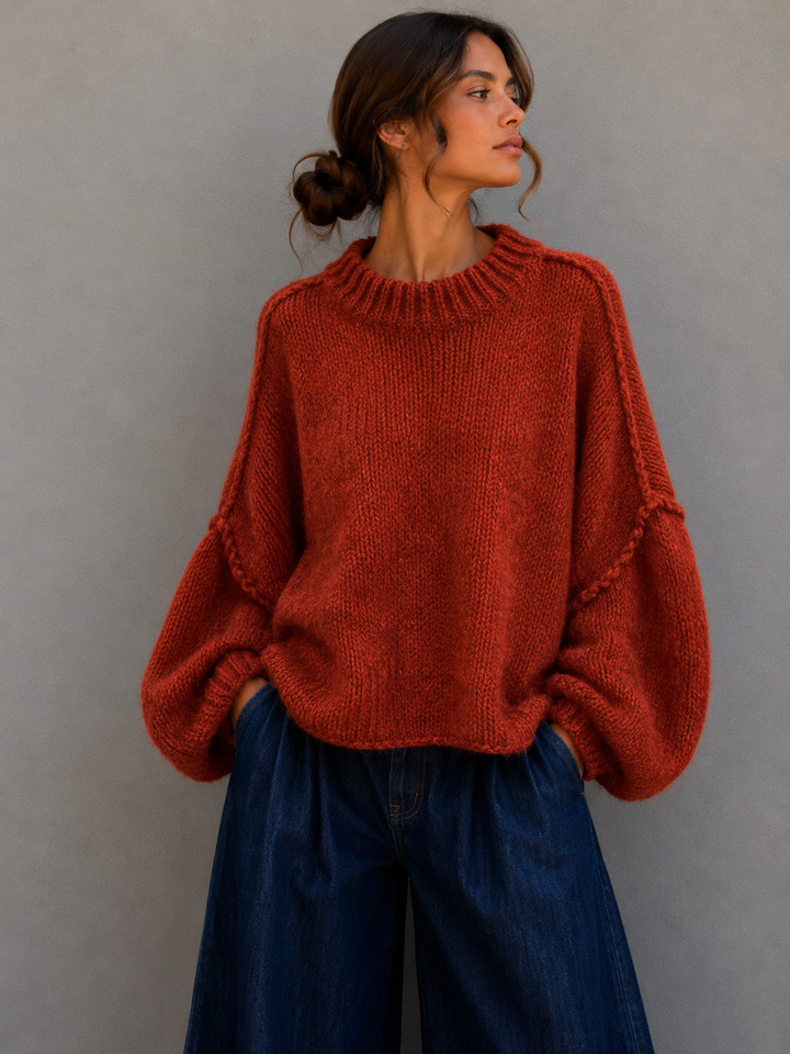 OVERSIZE STRICKPULLOVER MAIRA - versch. Farben