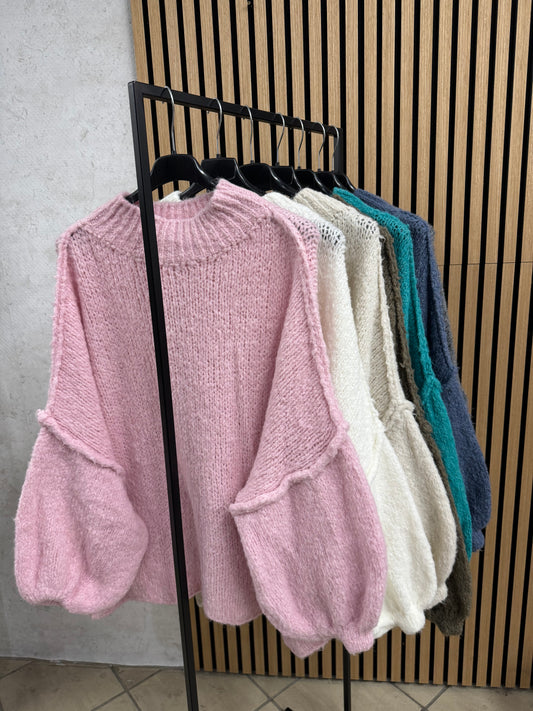 OVERSIZE STRICKPULLOVER MAIRA - versch. Farben