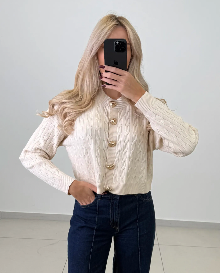 KURZE STRICKJACKE LOUISA - versch. Farben