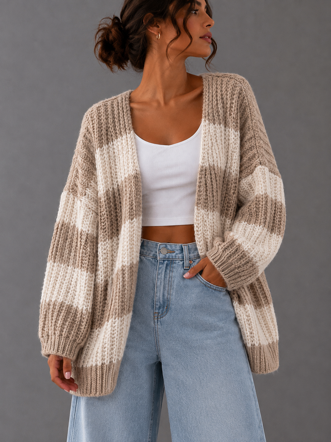STREIFEN CARDIGAN ILONA - versch. Farben