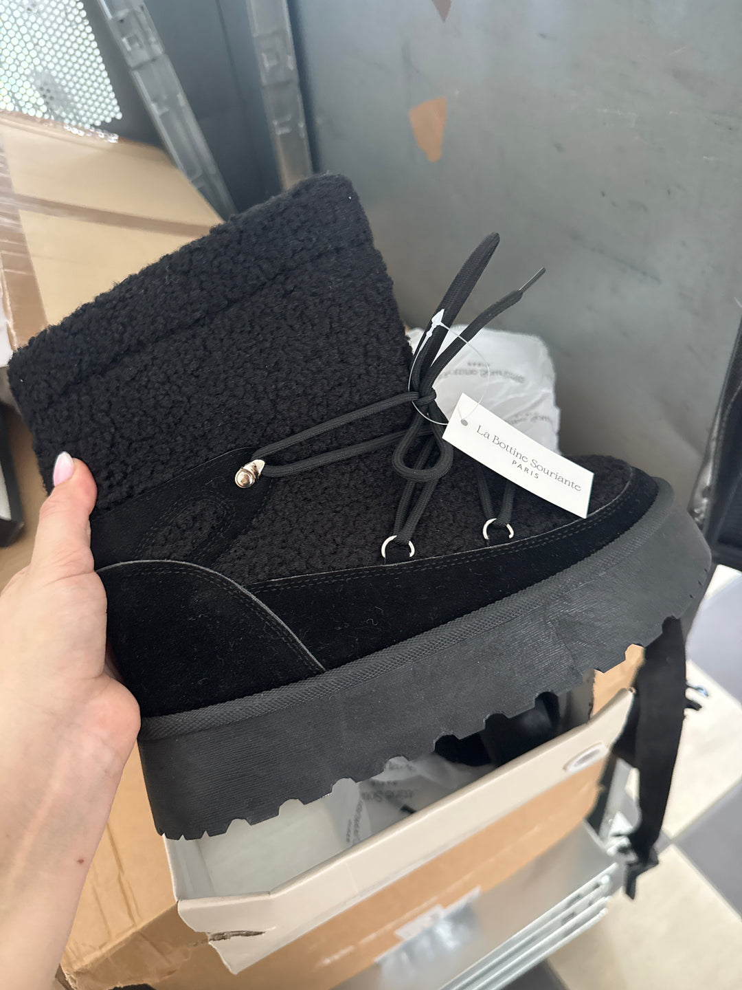 BOOTS SNOW - schwarz