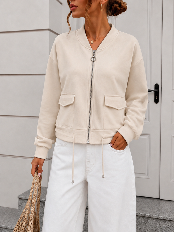 SOFT SWEATJACKE mit Taschen - versch. Farben