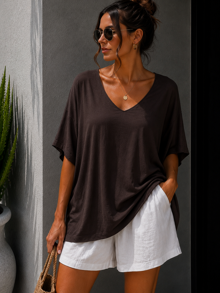 OVERSIZE BASIC T-SHIRT INGA - versch. Farben
