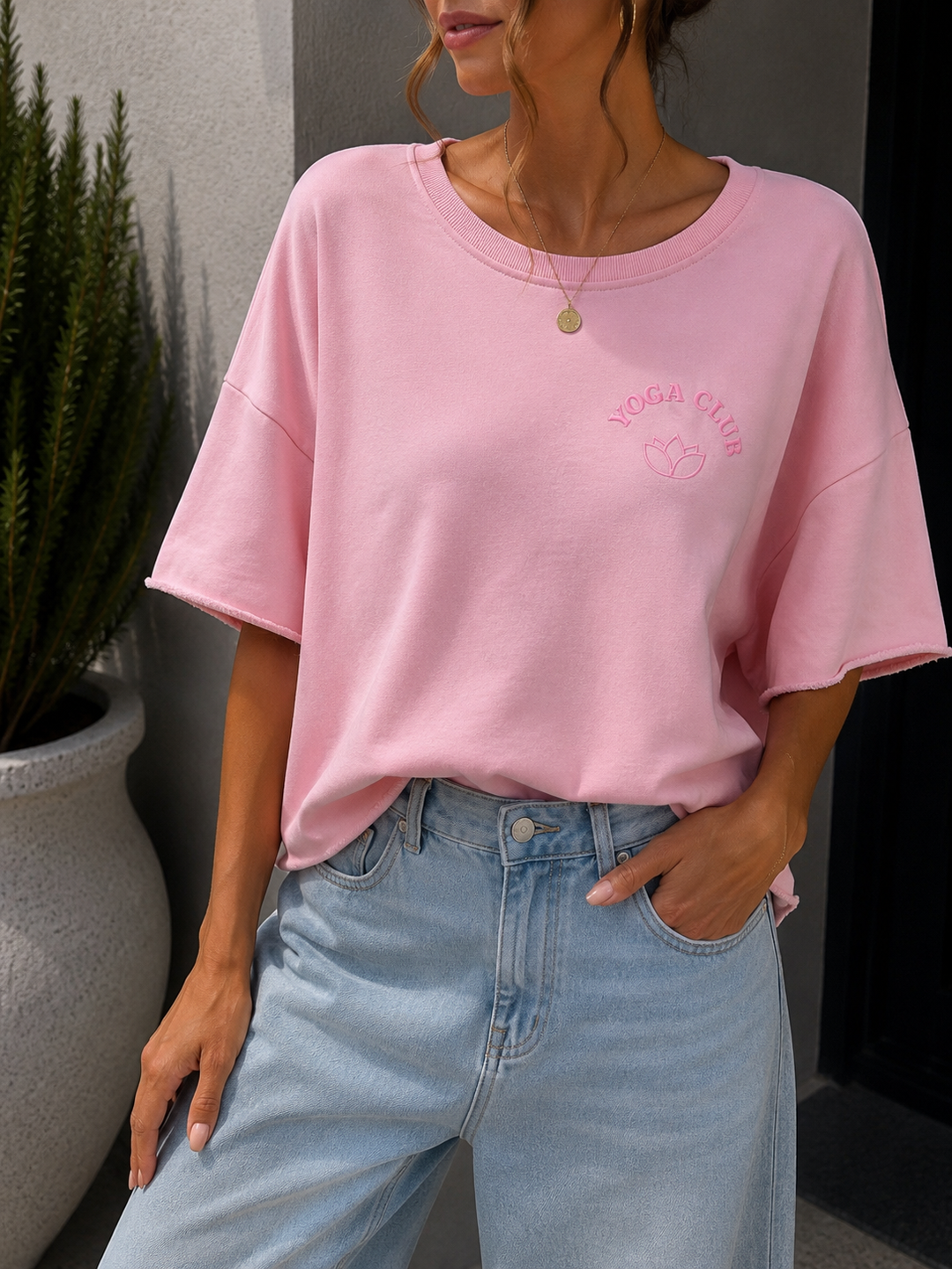 YOGA CLUB KURZARM SWEATER - versch. Farben