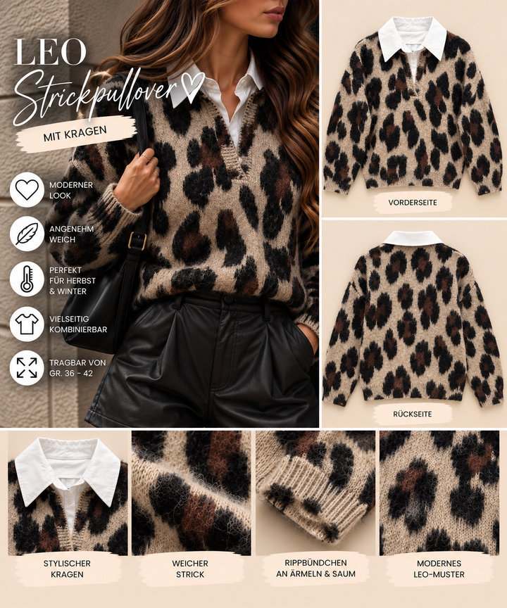 LEO PULLOVER mit Kragen