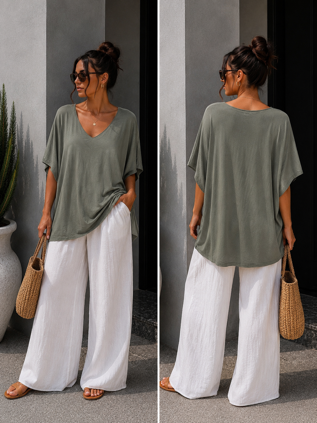 OVERSIZE BASIC T-SHIRT INGA - versch. Farben