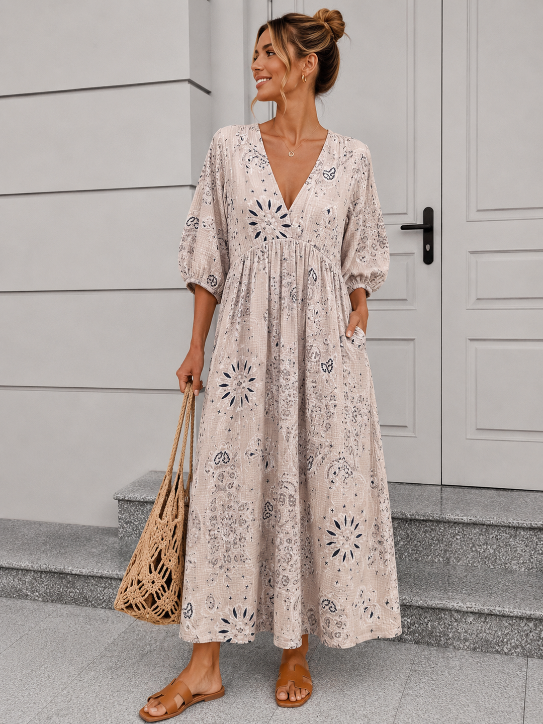 PAISLEY MUSSELIN SOMMERKLEID - Versch. Farben