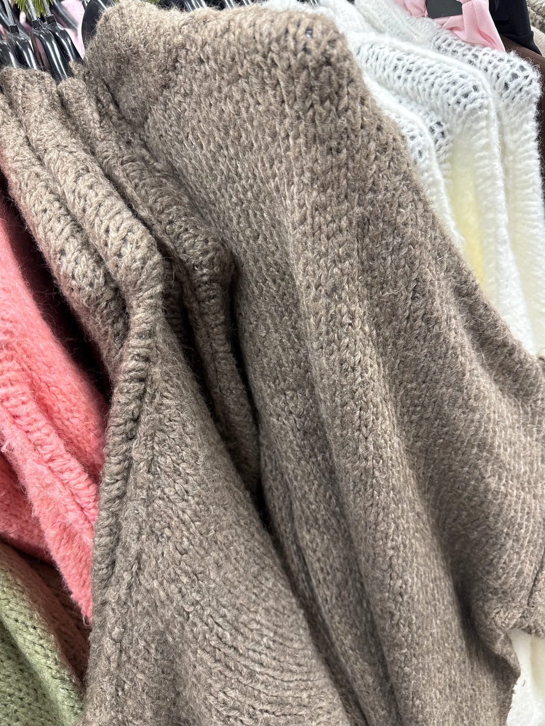 LANGE OVERSIZE STRICKJACKE MAIRA - versch. Farben