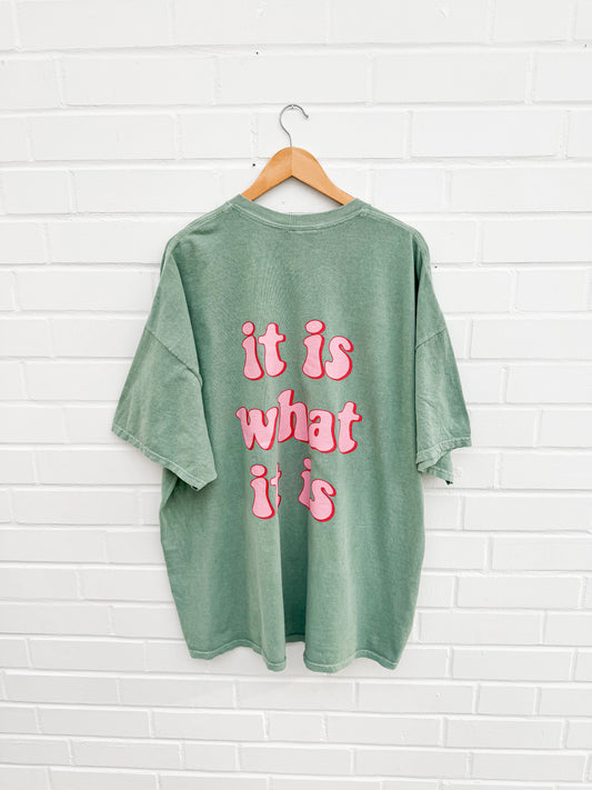 OVERSIZE T-SHIRT IT IS WHAT IT IS - versch. Farben