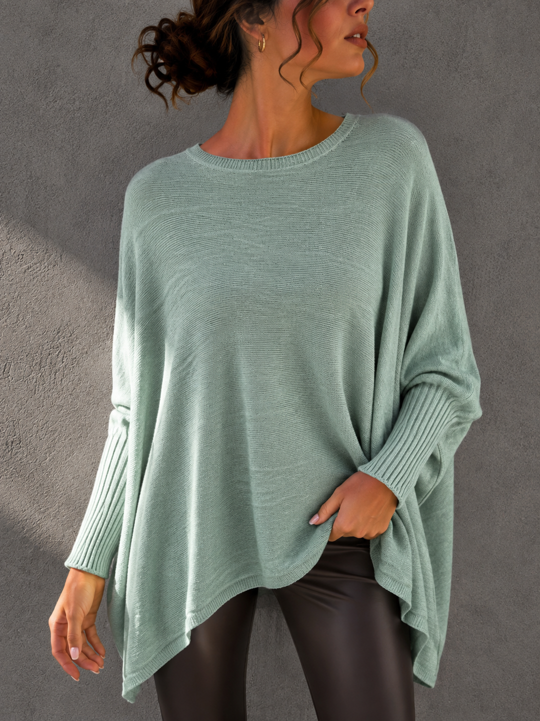 OVERSIZE BASIC STRICKPULLOVER MELL - versch. Farben